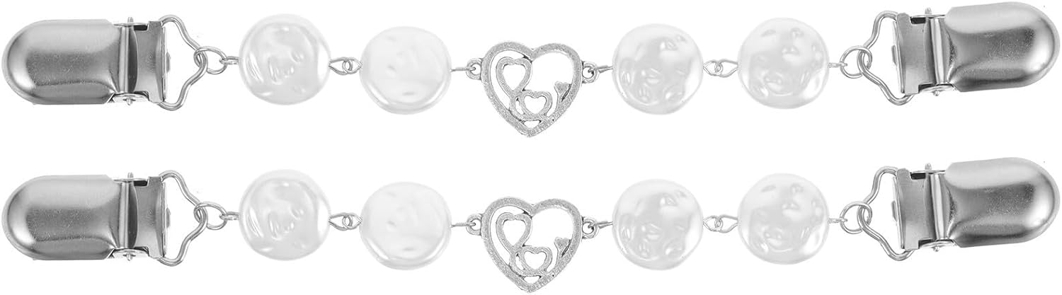 LIFKOME 2pcs Vintage Heart Shape Sweater Clips for Women, Zinc Alloy Cardigan Brooch Pins, Portable and Stylish Clothing Accessories for Securing Scarves at Weddings and Parties