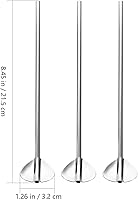 Vista 8 de YARNOW 6 pajitas de cuchara de acero inoxidable para beber cucharas reutilizables de metal para cóctel, pajitas para beber, mezclar y revolver