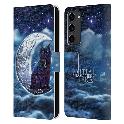 Housse cuir personnalisable Samsung Galaxy S23 Plus motif chat noir