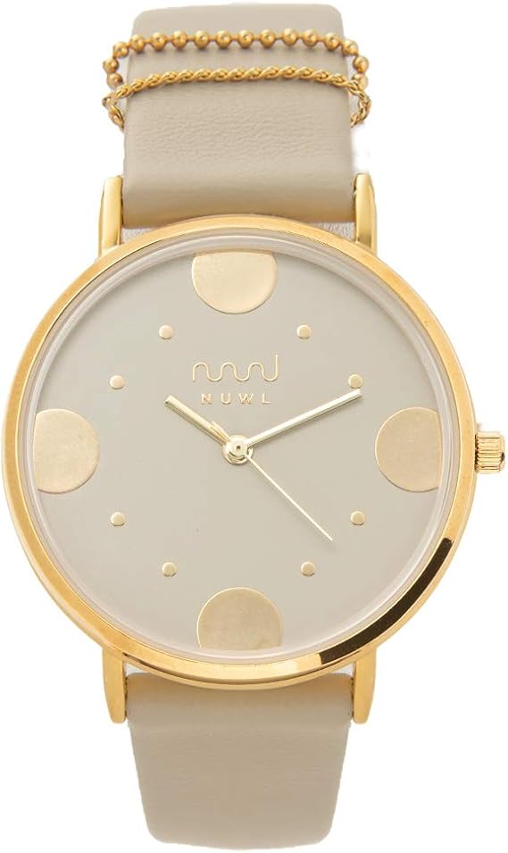 Amazon 腕時計 レディース ベージュ 防水 33mm 婦人 女性 ゴールド 人気 ブランド Nuwl Croce Dot Nudebeige レディース腕時計 腕時計 通販