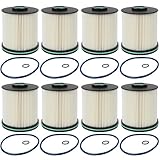 8PCS TP1015 Fuel Filter for 6.6L Duramax Diesel Compatible with 2017-2024 Chevy Silverado/GMC