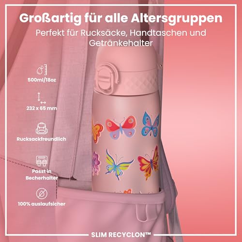 ion8 Trinkflasche 500 ml, Auslaufsicher und BPA-frei