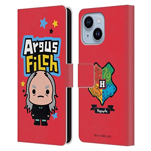 Étui en cuir iPhone 14 Plus Harry Potter aux finitions soignées Filch