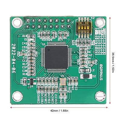 Speech Recognition Module, Maximum 4K Bytes Text to Sound SYN6988 Accurate TTS Voice Module 2 Communication Modes for High End Industry Applications