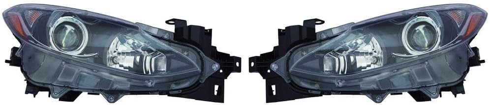 For Mazda 3 Sedan/Hatchback 2014 2015 2016 Headlight Assembly Driver Side CAPA Certified | MA2502144 | BPW9-51-0L0A