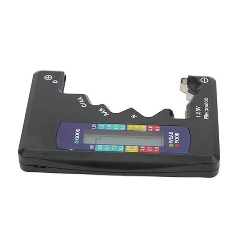 Miniatura 5 de Orenic Medidor digital de capacidad de batería probador universal D C N AAA AA 9V 1.5V Analizador de celdas de botón - Probador de batería 12V,