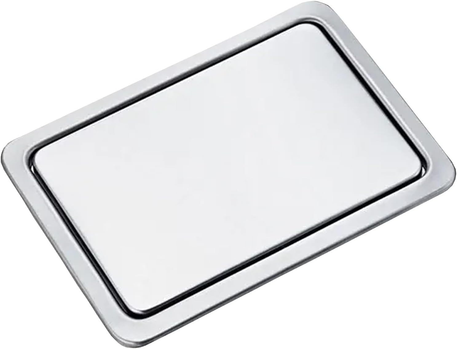 Counter Top Trash Cover 304Stainless Steel Trash Can Lid Recessed for Bathroom Hotel and Restaurant Design