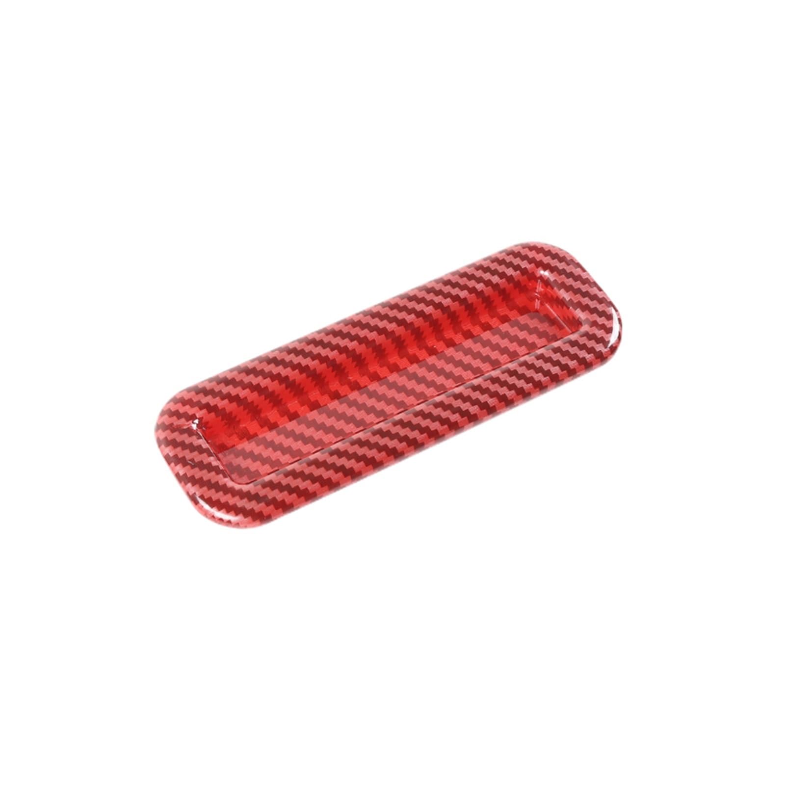 Vetjmua Red Carbon Fiber Interior Trim For Dodge For Challenger For Charger For Ram 2010 Up Interior Roof Sunroof Skylight Handle Decoration Cover Stickers Cover Trim Sticker(Red Carbon Fiber)