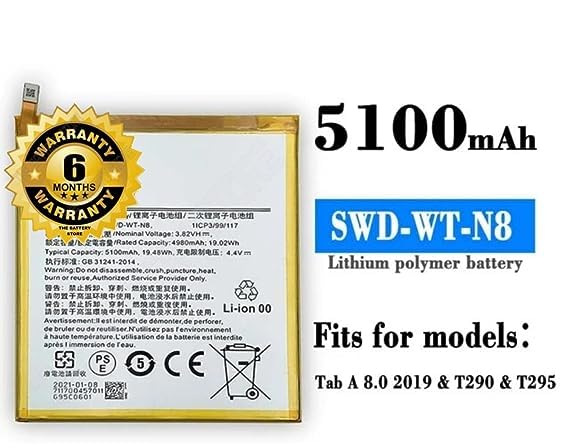 Image of Original SWD-WT-N8 Battery for Samsung Galaxy Tab A 8.0 2019 (SM-T290 SM-T295) GH81-17145A Battery with 6 Month Warranty ***(G000346)