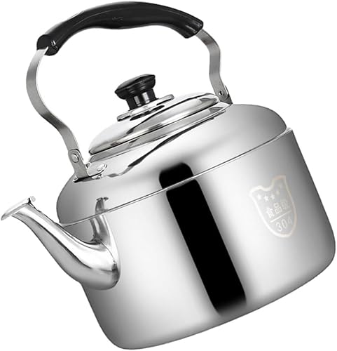 Luxshiny Hervidor de té de 6 litros para acampar, hervidor de agua silbante de acero inoxidable, tetera con mango fresco, hervidor de café, olla de disponible en Yaxa Guatemala