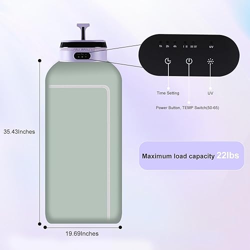 Miniatura 5 de Secadora de ropa portátil, secadora portátil para apartamento, hogar, viajes, casa rodante, dormitorio, mini secadora plegable compacta para ropa,