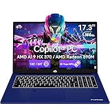 NIMO Copilot+ PC, 17.3 AI-Laptop, AMD Ryzen AI 9 HX 370(50 Tops NPU) Radeon 890M, 8GB DDR5 RAM 1TB SSD, 144Hz, PD 100W USB-C 4.0, Wi-Fi 6E AI Laptop for Mobile Workstation Programmer Business-Gaming