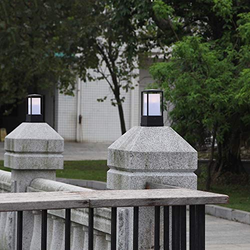Lanterne pilier décorative extérieure moderne pour allée de jardin et cour - 7