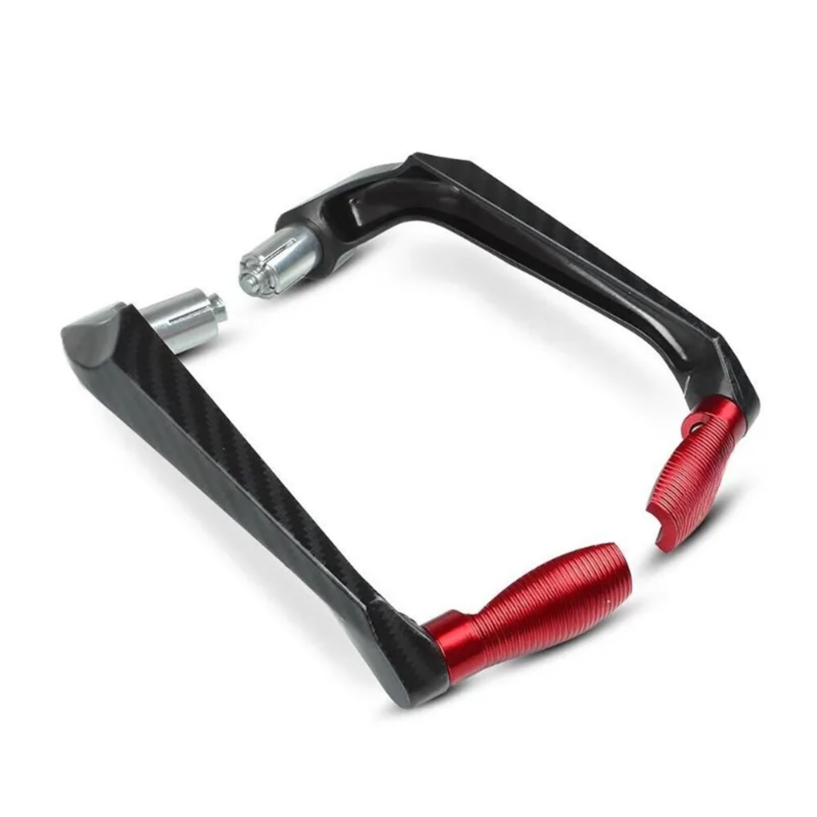 FDYXUMW Motorcycle Handguards Motorcycle CNC Aluminum Alloy Handlebar Brake Clutch Lever Hand Guard Protector Modification Accessories(Red)
