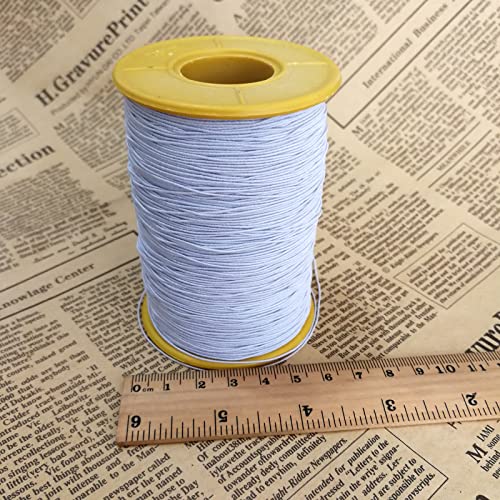 Amaney 0.5Mm White Elastic Cord Beading Threads Stretch String Fabric Crafting Cords For Jewelry Making 500M #TOP3