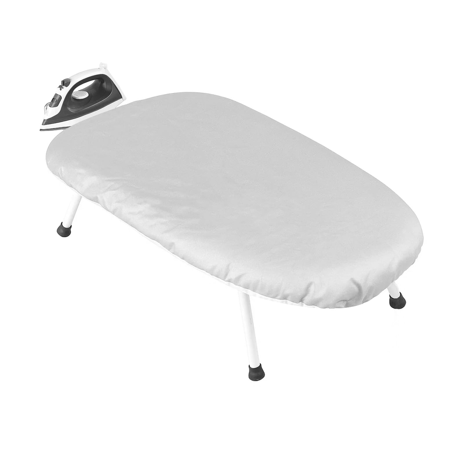 SUNNYNEST Table Top Ironing Board Foldable Ironing Board with Iron Rest – Non-Slip Folding Legs, Compact Steam Iron Table Portable Ironing Boards for Home & Travel Use (Grey)