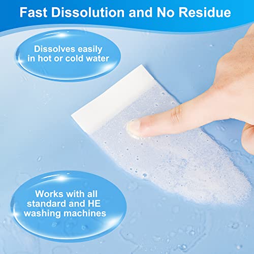 Lansiry Laundry Detergent Sheets - 200 Loads Fresh Linen Scent Washing Detergent Strips, Compact Lightweight Liquidless Eco-Friendly Hypoallergenic Portable Soap Sheets For Save Space And Travel #TOP3