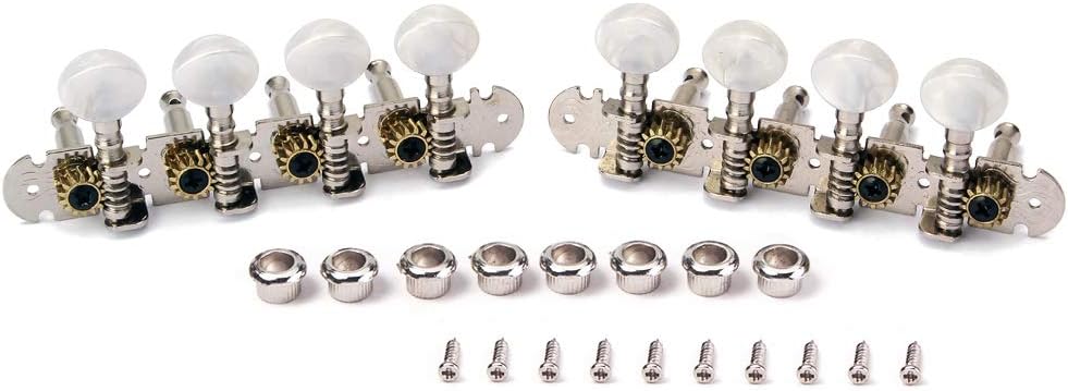 Alnicov Mandolin Tuning Pegs, 4L4R Machine Heads String Tuning Pegs For 8 Strings Mandolin Instruments Accessory