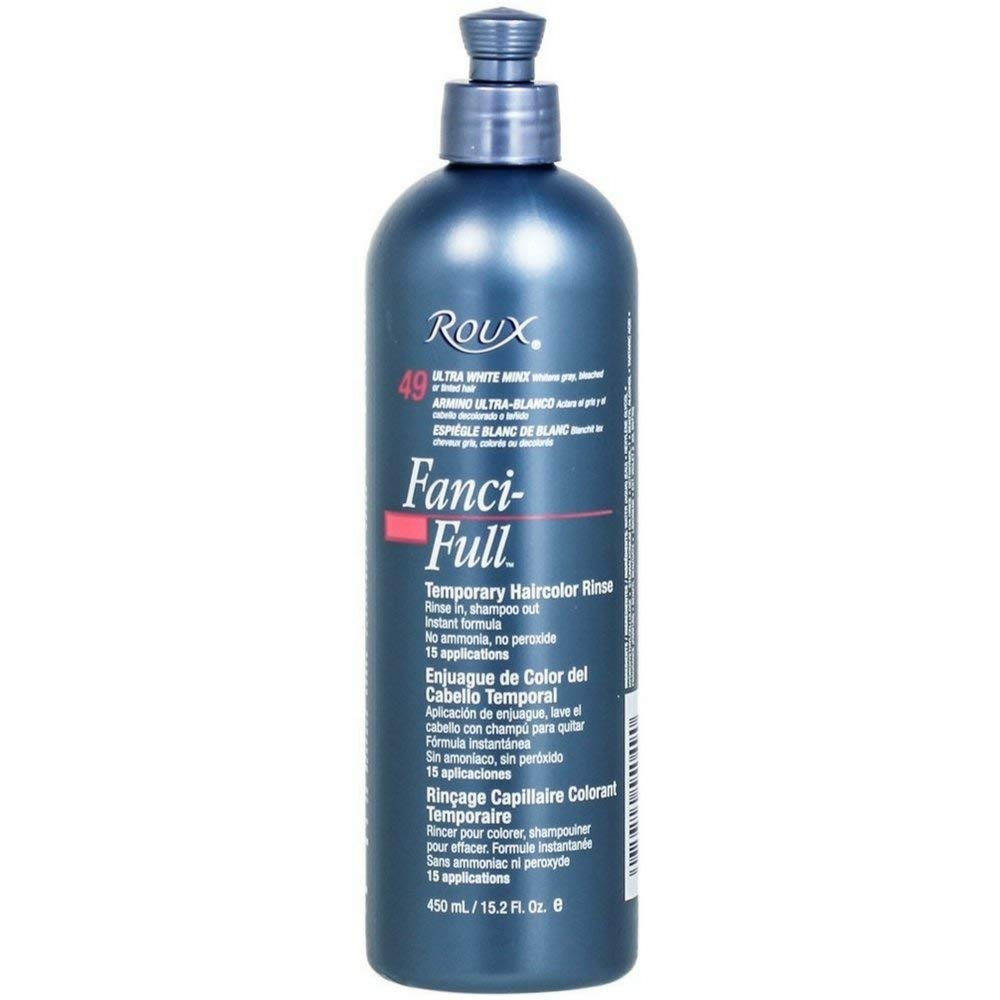 Roux FanciFull Temporary Color Rinse 49 Ultra White Minx, 15.2 Fl Oz (kaka-boynam10-low348)