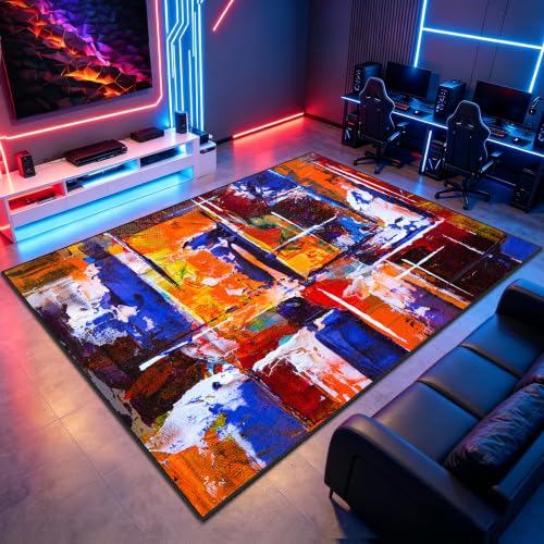 Tapis de protection de sol gaming antidérapant avec effet 3D