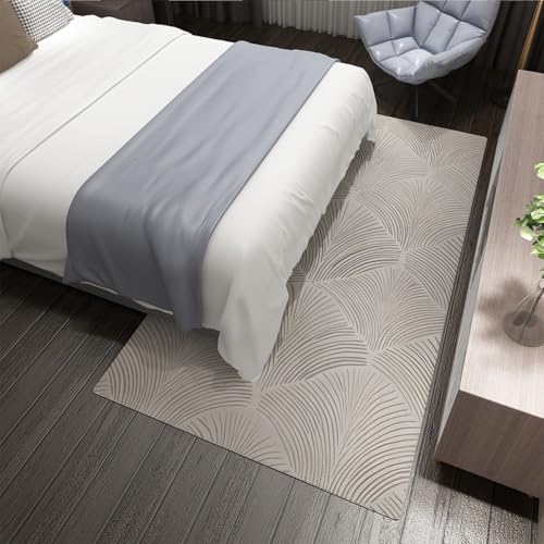 Tapis rayé gris 80x150 antidérapant et lavable pour sécuriser et décorer le sol - 5