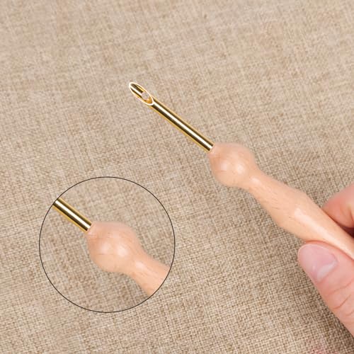 Image of 16pcs Punch Needle Kits, Punch Needle Tool Punch Needle Embroidery Kit Sewing Art Needles with 6 Sizes Bare Needles Punch Needle Heads for Adults Beginner Floss Cross Stitch DIY Craft