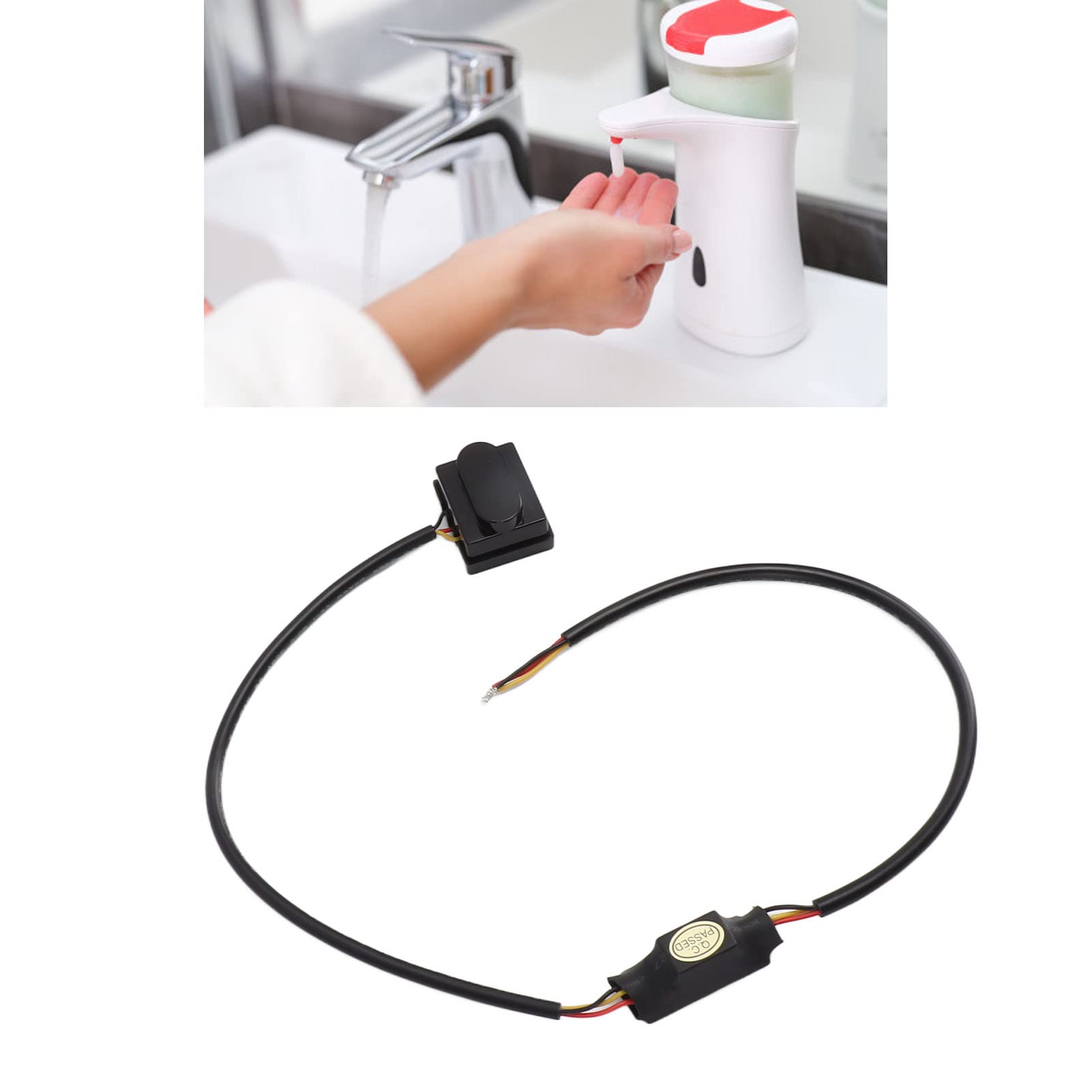 FTVOGUE Infrarot-Bewegungserkennungsschalter, Wasserhahn-Diffusionsreflexionssensor DC 12V Smart Näherungsschalter