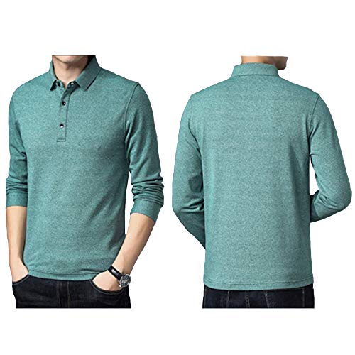 Polo homme col décontracté basique gris bleu XXL