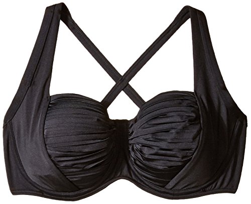Haut de maillot de bain balconnet noir Seafolly bonnet D à F pour un maintien parfait du décolleté