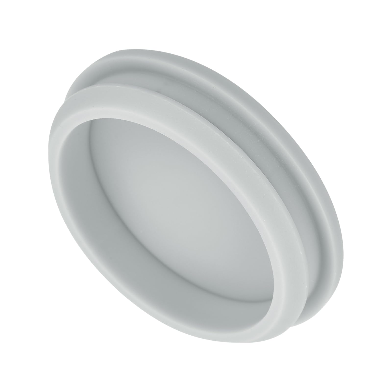 MECCANIXITY 1pcs Silicone Snap in Locking Hole Plugs,50.6mm/2 Inch Mounting Diameter Narrow Groove Width 5mm Panel Seal Cover Round for Kitchen Bulkheads Waterproof Sealing Plugs Grey