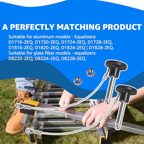 Ladder Pin Lanyard Kit 36-44 Fit for Werner Extension Ladder Equalizer Part by Sousery - Used condition - Image 8