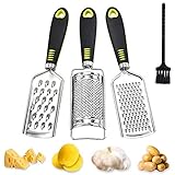 【Bequeme Lagerung】 Unsere Reibe ist flach und nimmt wenig Platz ein. Am Ende jeder Reibe befindet sich ein Aufhängeloch, das bei Nichtgebrauch an die Wand gehängt werden kann, um mehr Platz zu sparen.