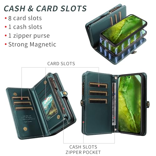 Coque Google Pixel 8A élégante finition mate vert foncé