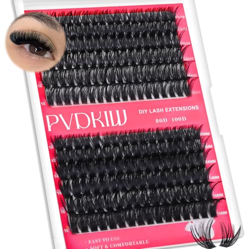 Fluffy Lash Clusters 80D+100D Volume Cluster Eyelash Extensions Bold Lashes