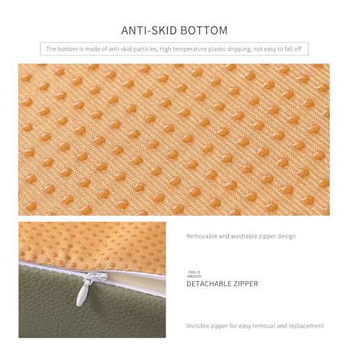 Gartenstuhlauflagen mit Rückenstütze - 2er Set wasserdichte Sitzerhöhungen 40x40cm Perfekt für Komfort und Entspannung für Senioren