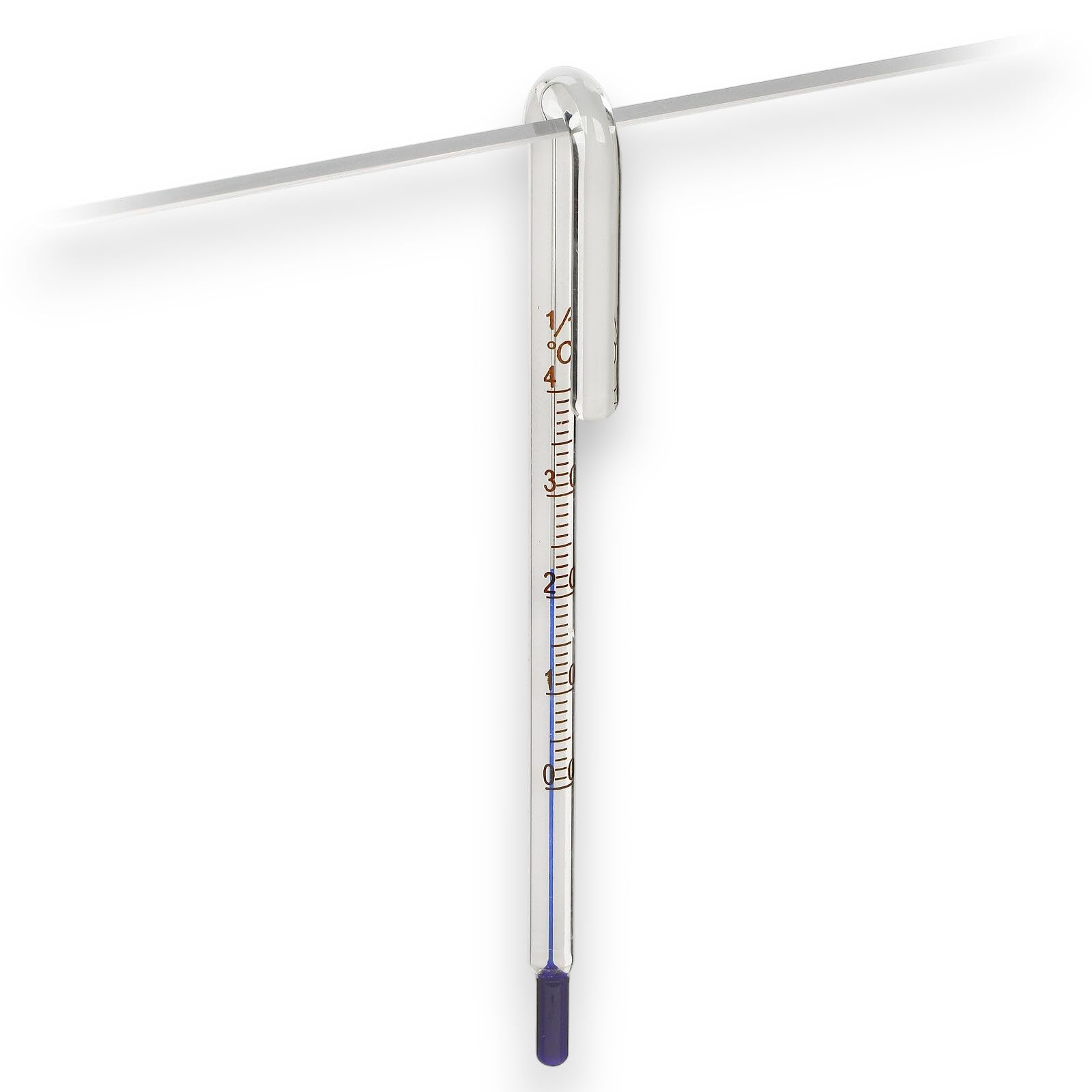 Aquarium Hang-On Thermometer J Type Glass Thickness up to 10 MM