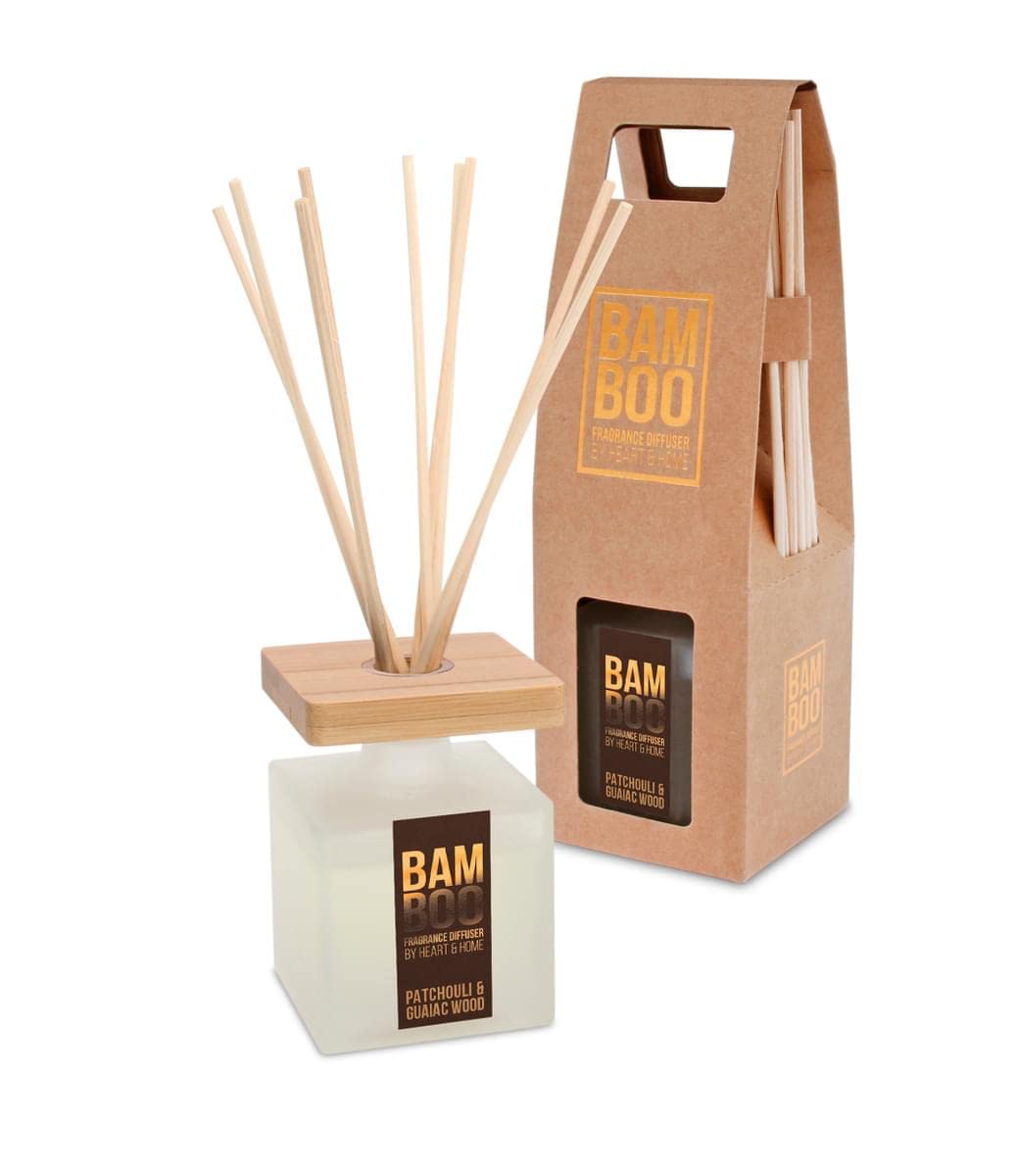 Bamboo Large Fragrance Diffuser - Patchouli & Guaiac Wood