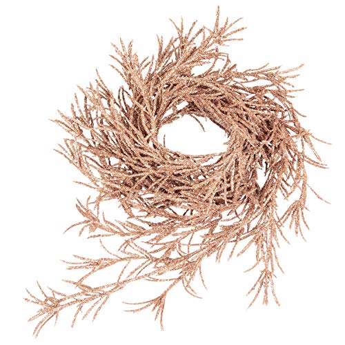 3 pcs x 200cm Ghirlanda di fiore ornamenti natalizi Artificiale ghirlanda di Natale per casa camino camino scale tavolo centrotavola decorazione (rosa oro)