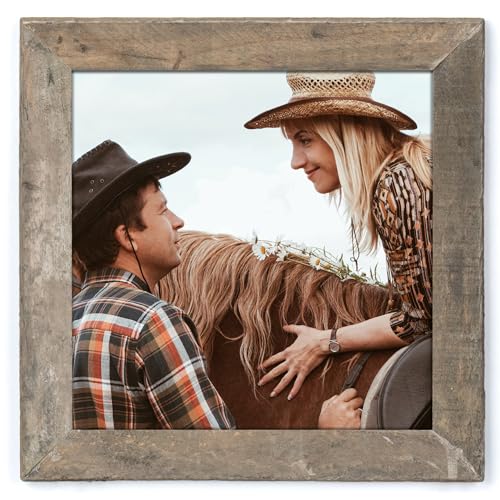 Axeman 12x12 Rustic Square Picture Frame - 100% Reclaimed Wood