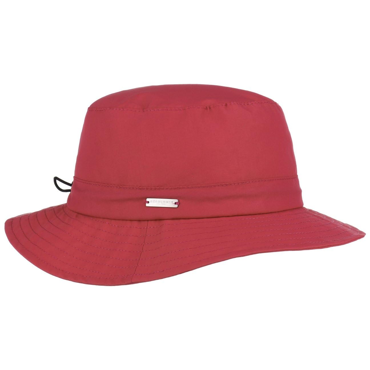 Seeberger Chapeau pour Femme Lasina - Outdoor en Tissu de Pluie avec Doublure Hiver Printemps-ete - Taille Unique Rouge