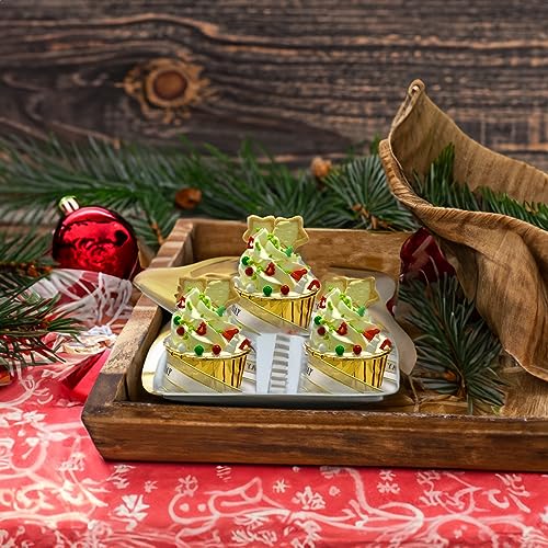 Image of Edible Christmas Sprinkles for Cookie Decorating Christmas Tree Snowman Red and Green Pearl Sprinkles Holiday Christmas Themed Cake Cupcakes Toppers Decoratings