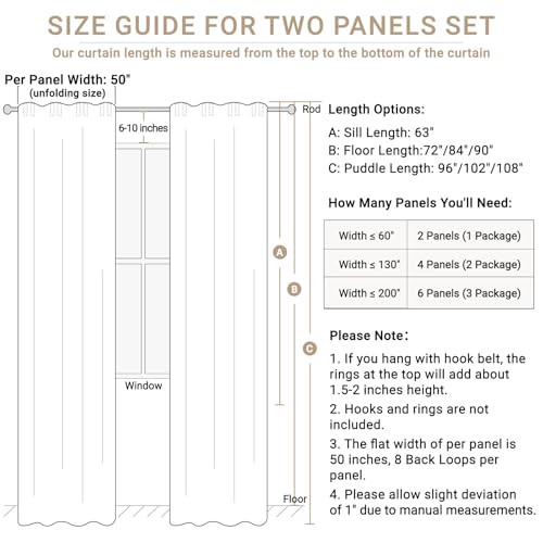 Image of 100% Blackout Shield Olive Green Linen Blackout Curtains for Bedroom 84 Inches Long, Back Tab /Rod Pocket Living Room Drapes, Thermal Insulated Blackout Curtains 2 Panels Set, 50 inch W x 84 inch L