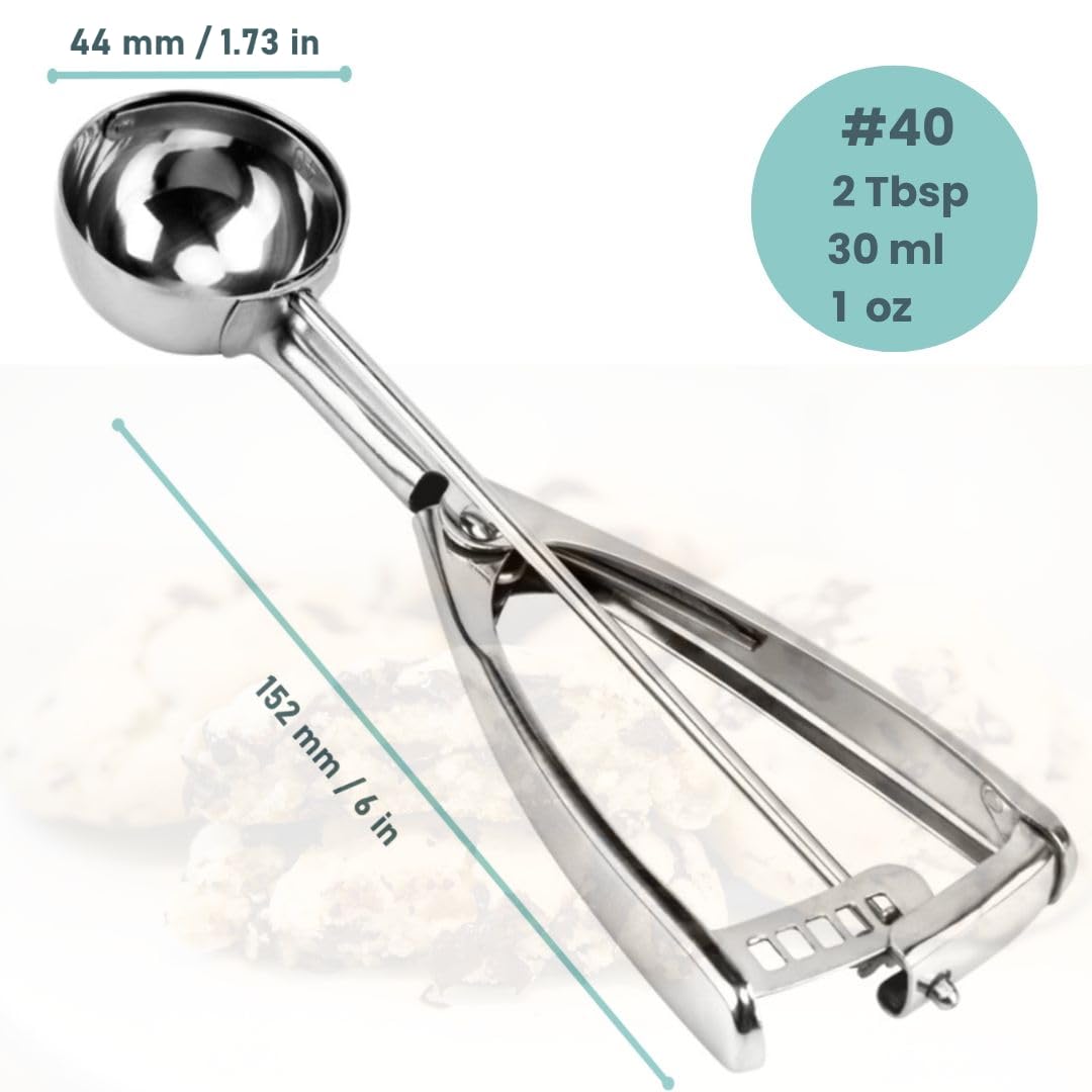 Amazon.com: Cookie Scoop, Ice Cream Scoop,18/8 Stainless Steel
