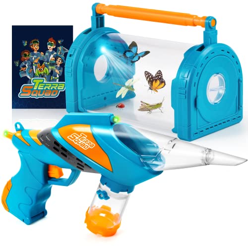 Play-Act Bug Catcher Vacuum & Light Up Critter Habitat Box, Bug Catcher Kit For Kids For Backyard Exploration, Includes Insect Pod With Magnification, Indoor/Outdoor Insect Collecting For Boys/Girls #TOP25