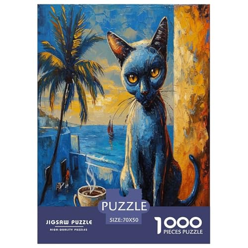 Rompecabezas imposible de gato de 1000 piezas: el regalo creativo para adultos