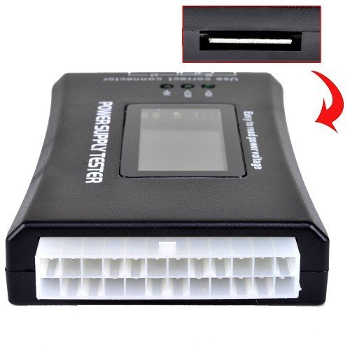 Smakn 1.8" Lcd 20+4-Pin Power Supply Tester With 8/6/4-Pin Connectors #TOP2