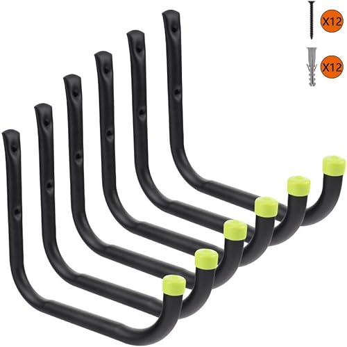 Miniatura 8 de Ganchos dobles de acero Intpro para almacenamiento en garaje