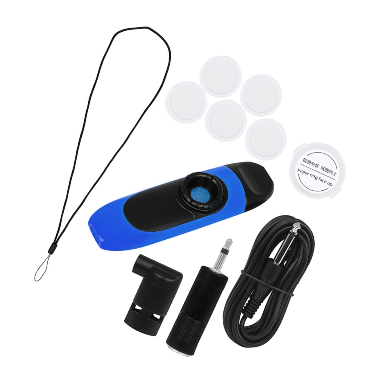 Toyvian 2sätze Elektrisches Kazoo Für Erwachsene Professionelles Kazoos Kit Mit Flötenmembranen Anschlusskabel Und Adapter Für Kreative Klangerzeugung Für Ensemble-spiel