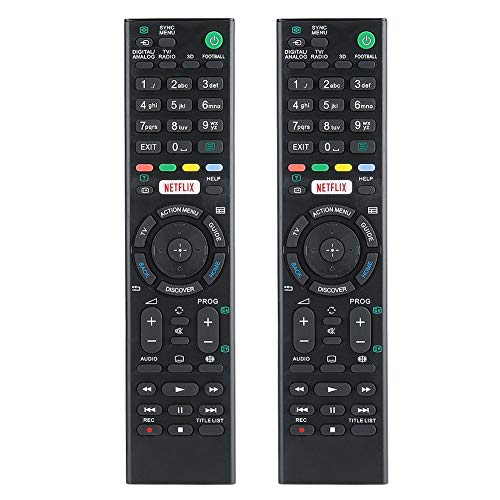 Control Remoto de TV, Reemplazo de Controladores remotos de TV para Sony KDL-43W808C RMTTX100 KD-43X8305C para familias