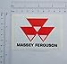 Pegatinas Massey Ferguson, color completo, 83 mm x 60 mm, S093